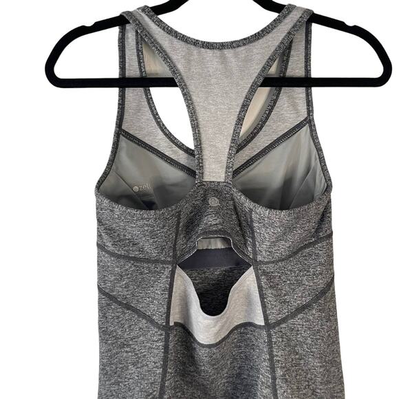 Zella Women's Size Small Take‎ The Plunge Grey Activewear Tank - Picture 7 of 10